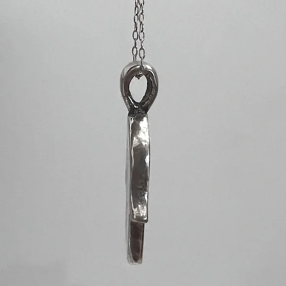 Sterling Silver Hamsa Pendant Necklace - Picture 8 of 10